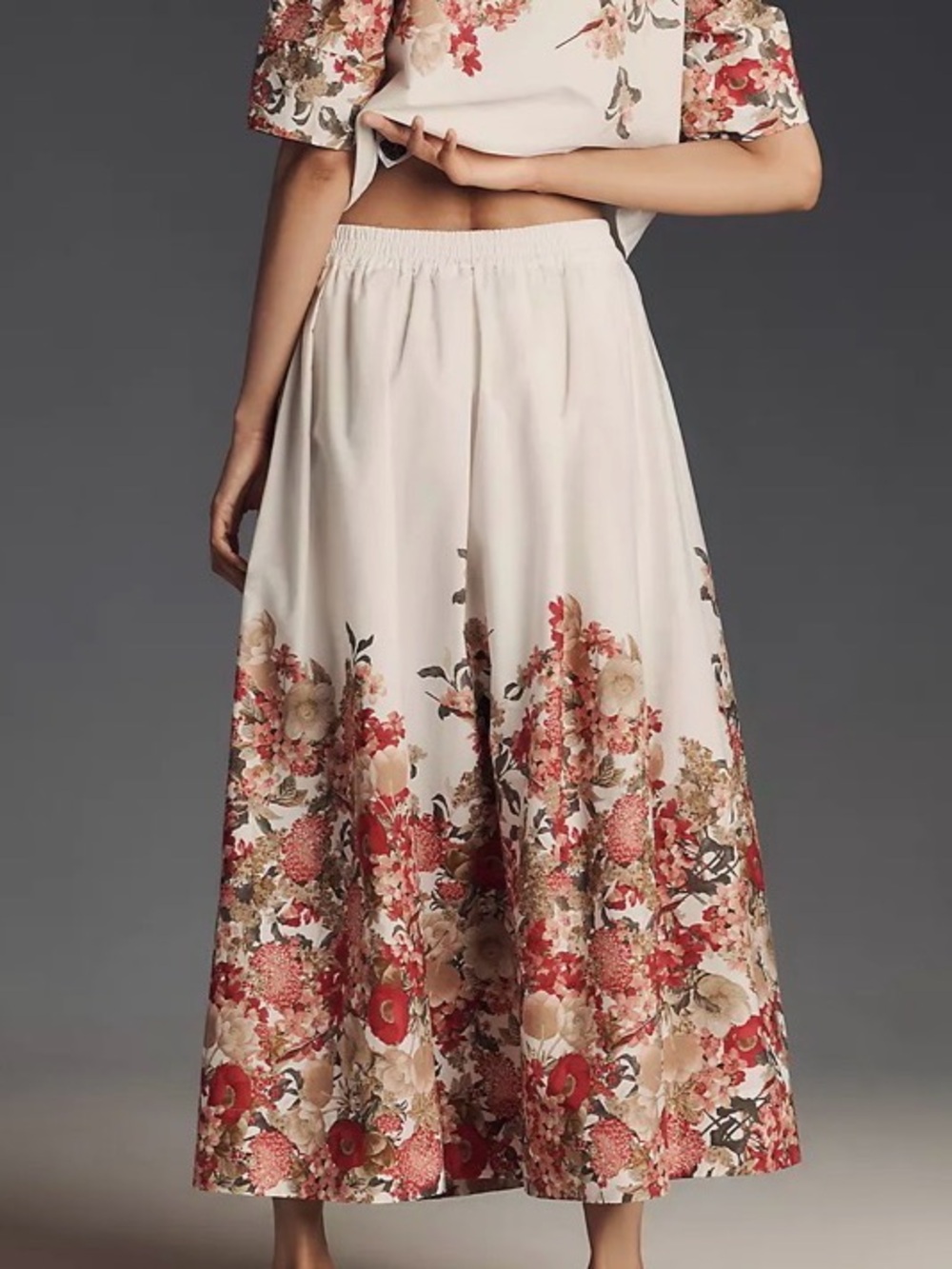 Anthropologie Maeve Pull-On Circle Skirt